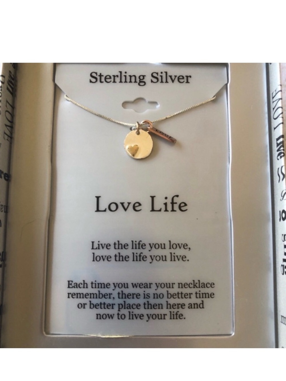Kohl's Sterling Silver Necklace with Gold-Tone Heart Disc
